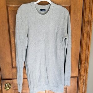 GAP Men's Light Gray Crewneck Sweater - M Tall